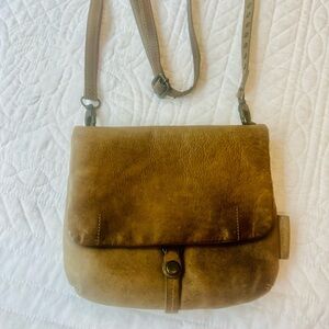 Leather Aunts and Uncles Crossbody Bag in Brown